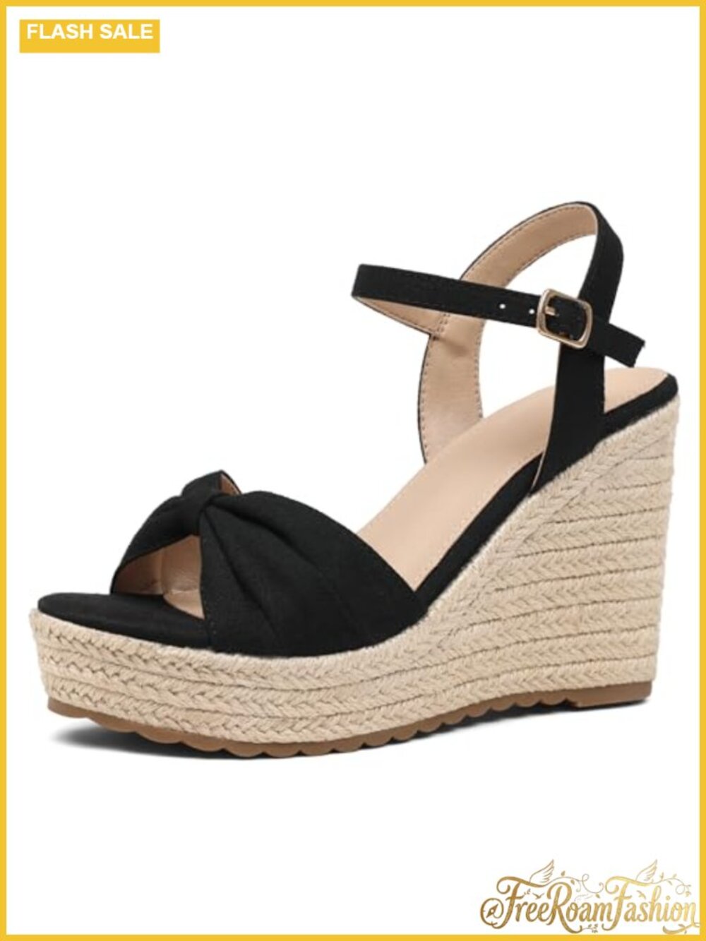 SaraIris Gladiator Ankle Strap High Heel Platform Wedge Sandals
